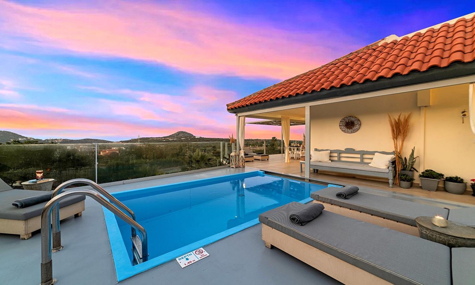 Olive Green Villa Heated Pool Агиос-Николаос Экстерьер фото